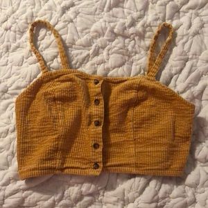 Yellow Corduroy Bralette